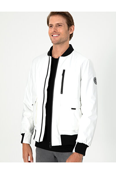 Pierre Cardin Ecru Regular Fit Coat 50292856-Vr019