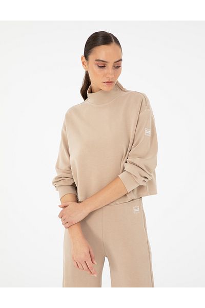 Pierre Cardin Beige Comfort Fit Modal Fabric Sweatshirt 50291230 -Vr011