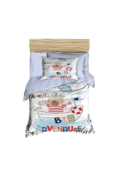 Fabeteks مجموعة مفروشات أطفال رقمية مفردة من Little Bear Big Adventure
