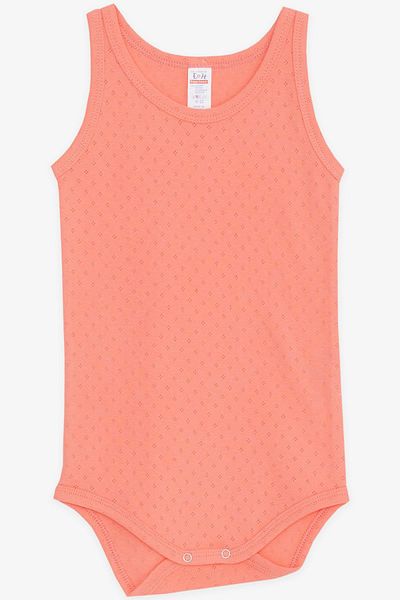 Breeze Baby Boy Snap Fastened Undershirt Bodysuit Jacquard 9 Months-3 Years, Coral