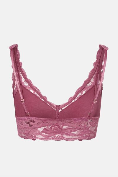Tchibo Women Lace Non Padded Bra, Dusty Pink