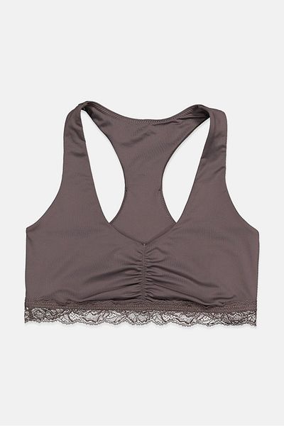 Tchibo Women Crop Non Wire Non Padded Brallete, Taupe