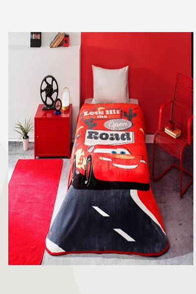 Taç Single Crown Licensed Blanket Cars Road