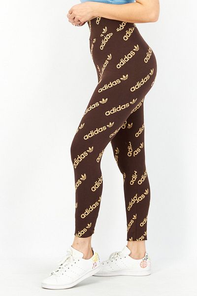 Adidas Originals Women Sportswear Training Leggings, Brown