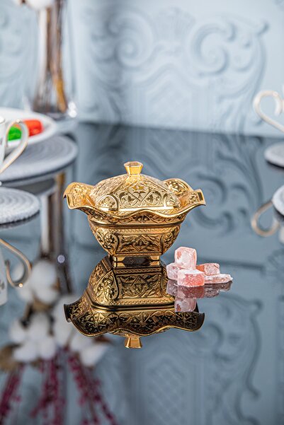 Sena Lalegül Kapaklı Büyük Boy Metal Şekerlik (011)