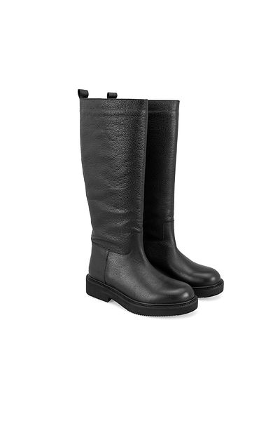 Desa Women's Black Leather Boots