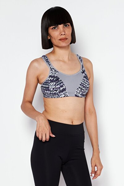 Shock Absorber Women Brand Logo Non Padded Sports Bra, Multicolor