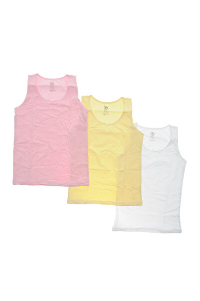 Panço Kız Çocuk 3'lü Atlet - İç Giyim