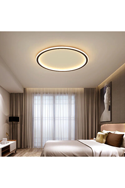 Vonalight Ø60cm Çember 3000K Işık Rengi Led Tavan Lambası,yuvarlak Avize,modern Aydınlatma,dekoratif Siyah