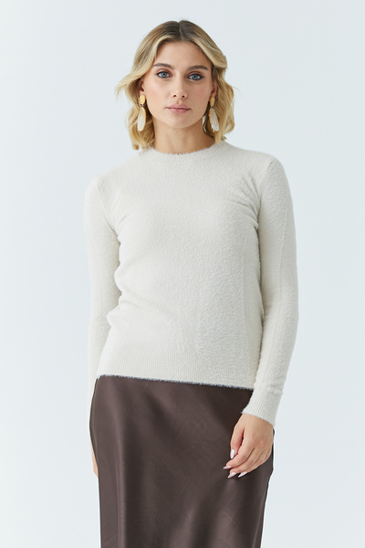 ModaPlaza Pulover de tricotaj cu barbă pentru femei 5553