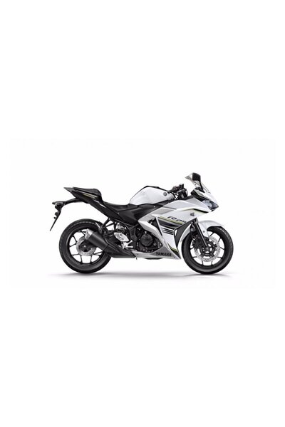 Motiker 2017 Beyaz Yamaha YZF- R25  Sağ Yan Grenaj Sticker Modeli
