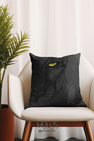 Moud's Κάλυμμα μαξιλαριού μονής ριχτάρι με μοτίβο Tiger Eye διπλής όψης