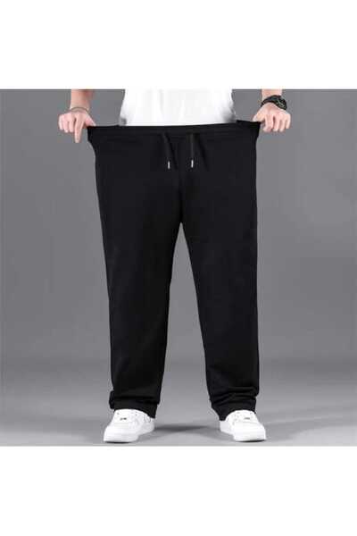 UYN SPORT Čierne unisexové sezónne široké tepláky uvoľneného strihu