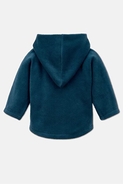 Tchibo Toddler Girls Full Zip Hooded Long Sleeves Fleece Jacket, Navy