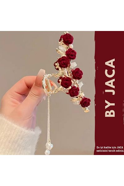 JACA Aur de damă Dimensiune mare Detaliu trandafir Cataramă elegantă