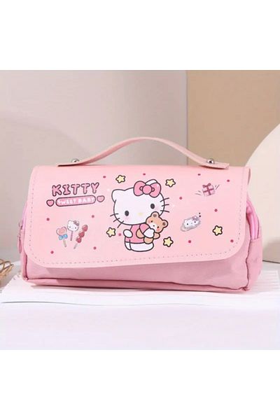 bundle island Husa creion pentru copii cu figurina Hello Kitty - Compartiment dublu H231