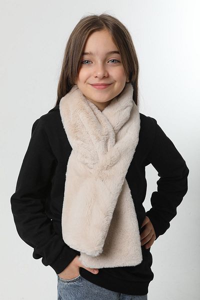 REMSA Beige Color Children's Plush Camisole - Neck Collar Scarf Rkb-Ç-01