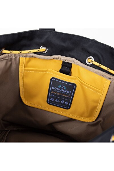 Doughnut Pyramid Happy Camp Serisi Siyah Unisex Omuz Çantası