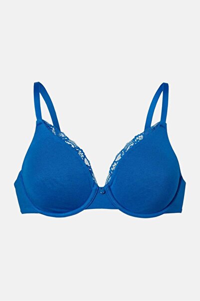Tchibo Women Plain Underwire Bra, Blue