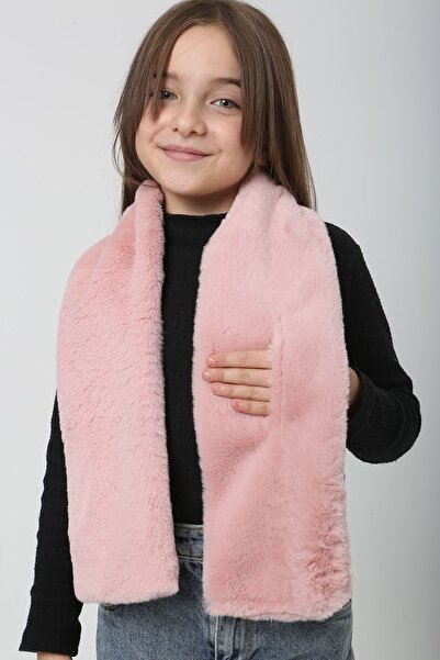 REMSA Pink Children's Plush Camisole Scarf - Rkb-Ç-01
