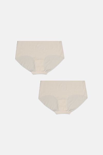 Tchibo Women 2 Pcs Magic Cut Panty, Beige