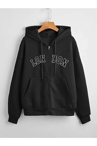 memowear Unisex 2Ip Knitted Fabric London Printed Cardigan
