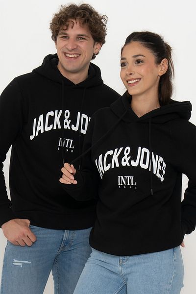Jack & Jones Ανδρικό φούτερ με κουκούλα με λογότυπο - κύκλος