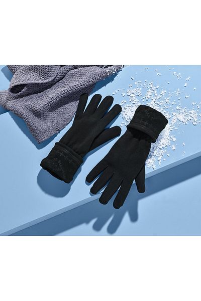 Tchibo Micropolar Black Gloves