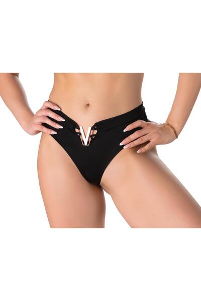 Genel Markalar KADIN SİYAH SUPREM V DETAYLI KÜLOT