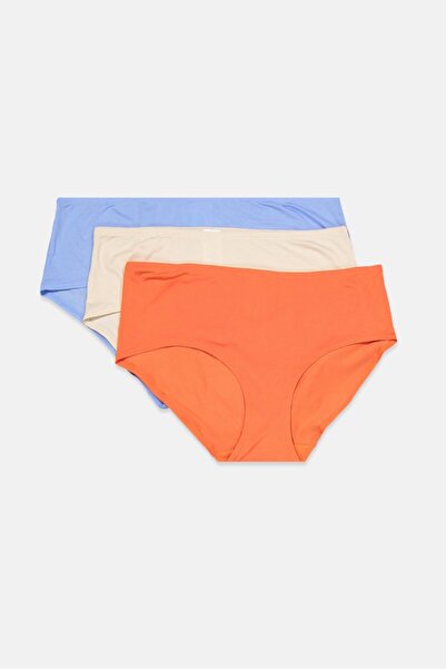 Tchibo Women 3 Piece Solid Briefs, Orange