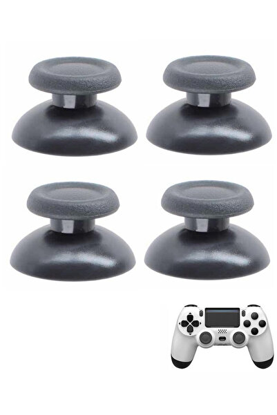 siar PS4 V1 V2 Tüm Kollar İle Uyumlu Analog Topuz Başlık Gri Renk Kaliteli Ürün Kol Tamir (4 Adet)