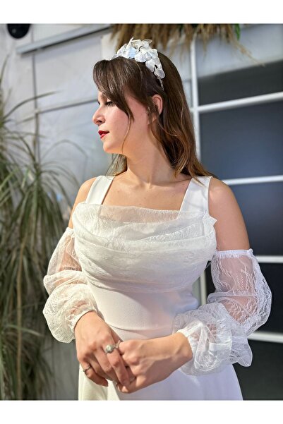 Abiye's nikah elbisesi  NİŞAN SÖZ İSTEME BEYAZ ELBİSE EVDEN ÇIKMA AFTER PARTİ DÜĞÜN