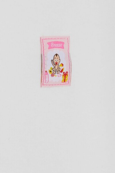 Breeze Baby Girl Snap-On Bodysuit Baby Printed 9 Months-3 Years, Ecru