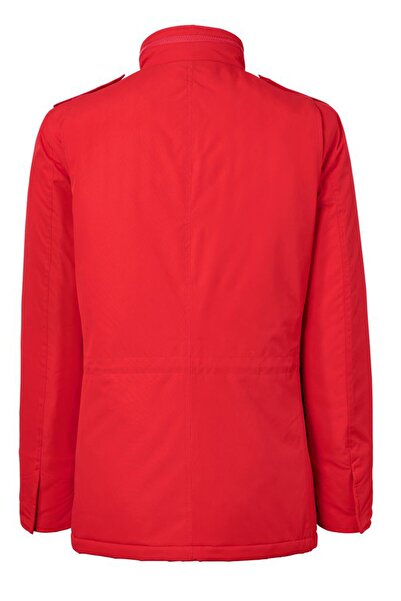 Tchibo Men High Neck Long Sleeve Knitted Jacket, Red