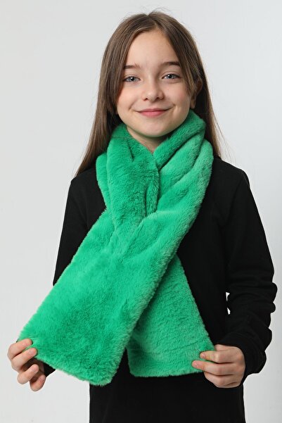 REMSA Green Children's Plush Camisole Scarf - Rkb-Ç-01