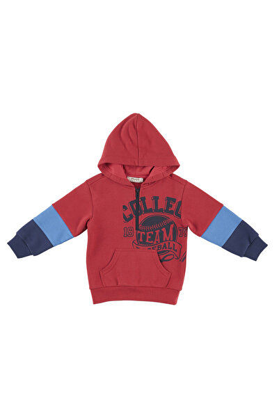 Panço Erkek Bebek Kırmızı Renkli Sweatshirt