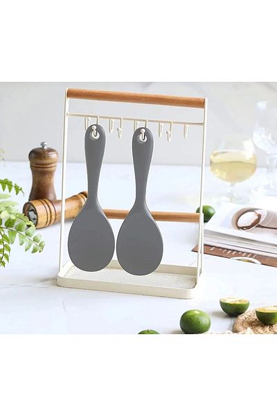 YDGR Heat Resistant Practical Silicone Mixing, Serving Spoon