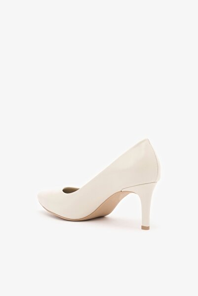 Louis Cardy Cary Cream Leather Women's Heeled Shoes