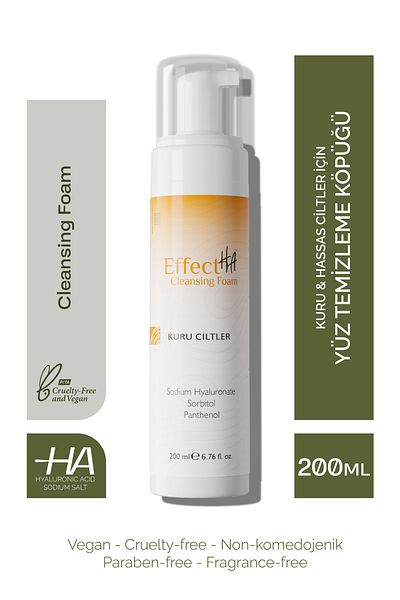 EffectHA Facial Cleansing Foam - For Dry and Sensitive Skin
