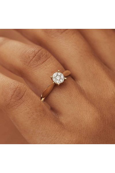 Isabel Bernard Isabel Bernard De la Paix 14 Karat Ring,Verlobungsring 60