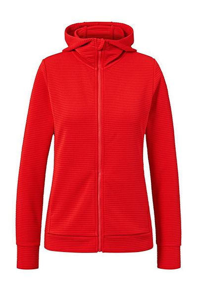 Tchibo Women Hooded Textured Jacket, Vermilion