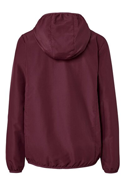 Tchibo Women Plain Windbreaker Jacket, Maroon