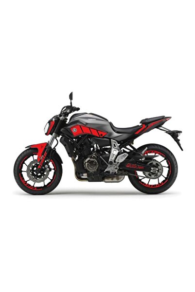 Motiker Yamaha MT-07 Kırmızı Takım Sticker Modeli
