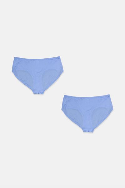 Tchibo Women 2 Pieces Mini Brief Panty, Blue