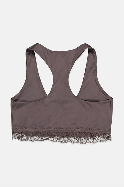 Tchibo Women Crop Non Wire Non Padded Brallete, Taupe