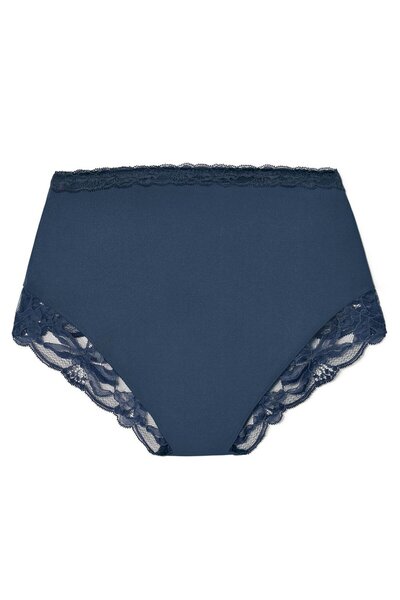 Tchibo Women Plain High Waist Briefs, Navy Blue