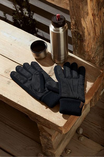 Tchibo Soft Elastic Gloves, Black