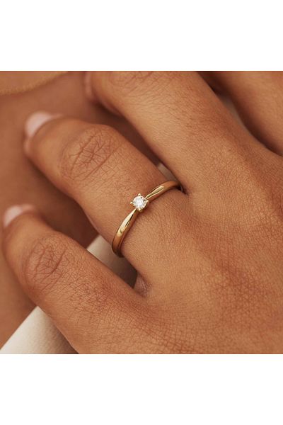 Isabel Bernard De La Paix 14 Karat Ring, Verlobungsring 56
