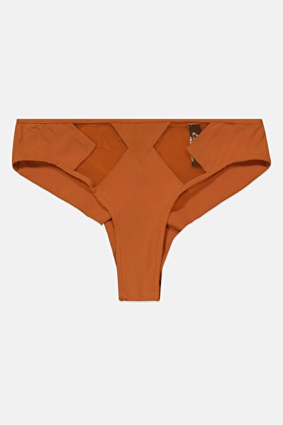 Etam Women Plain Panty, Brown