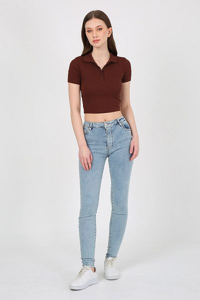 Twister Jeans Pantaloni de damă Eva 9028-100 albastru deschis